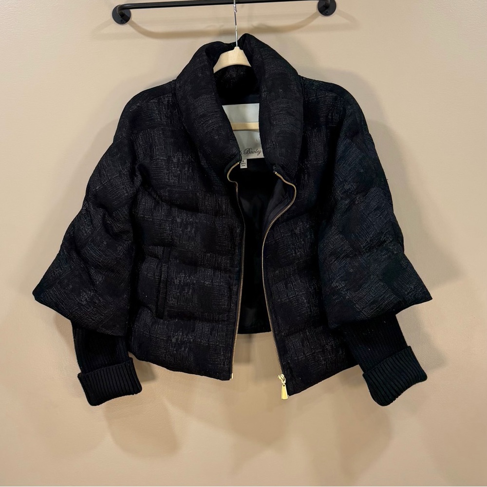 Beth Bowley Black Textured Puffer Jacket